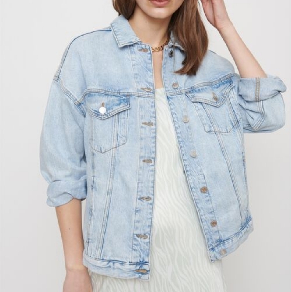 Dynamite Blue Jean Jacket Oversided Style